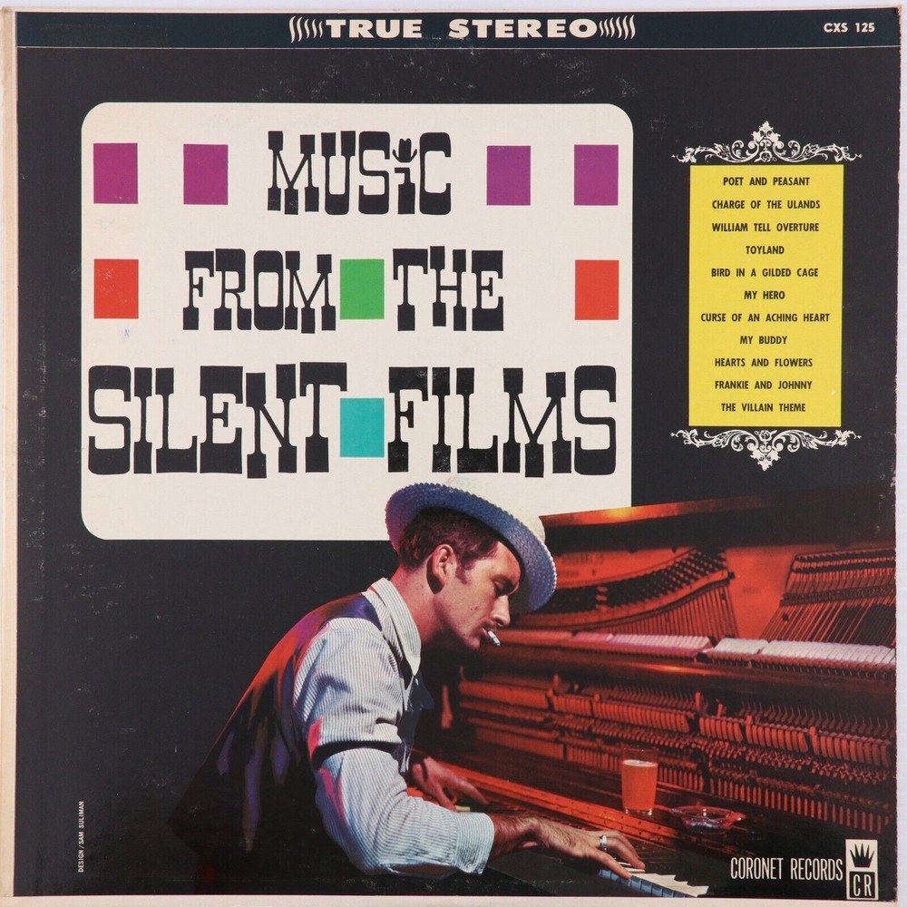 Charlie (Ivory) Williams Music From The Silent Films 12" Vinyl LP Record CXS-125